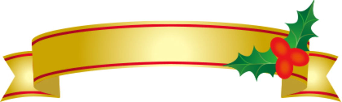 Christmas ribbon label gold Christmas ribbon label gold