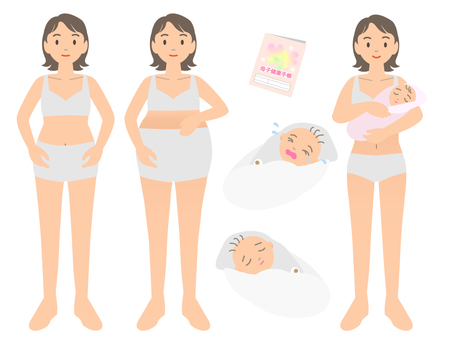 Pregnant woman and baby Pregnant woman and baby