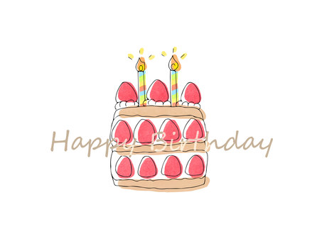 Cute cake birthday card Cute cake birthday card