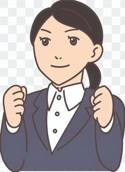 Woman doing her best Woman doing her best