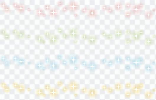 Line of glitter Line of glitter