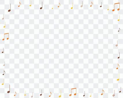Musical note frame 4 Musical note frame 4