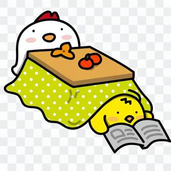 Parent-child of chicken: warm and weeping Parent-child of chicken: warm and weeping