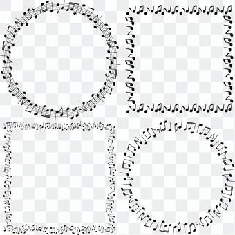 Music Score Frame Set-Stave / Note Music Score Frame Set-Stave / Note