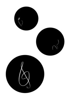 Three circles and music Three circles and music