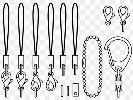 Keychain bracket (line drawing) Keychain bracket (line drawing)