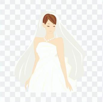 A woman in a wedding dress A woman in a wedding dress