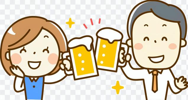 Working party and drinking party Working party and drinking party