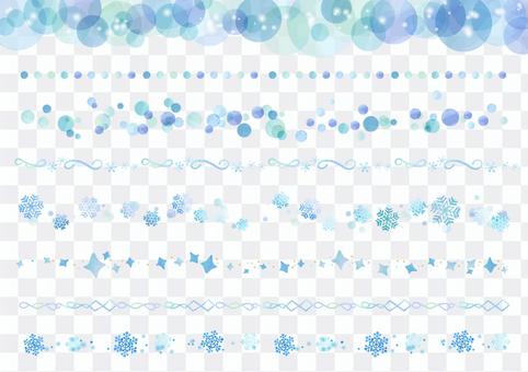 Watercolor material 027 Winter's line set Watercolor material 027 Winter's line set