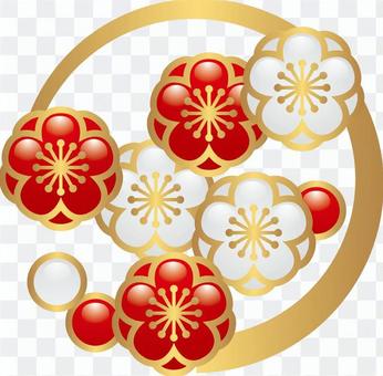 New Year decoration _ plum New Year decoration _ plum
