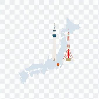 Tokyo Sky Tree and Tokyo Tower Tokyo Sky Tree and Tokyo Tower