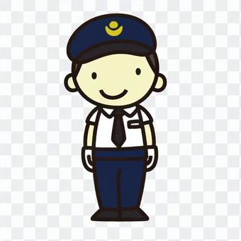 A station attendant A station attendant