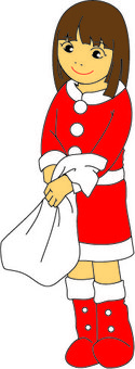 Santa claus girl Santa claus girl