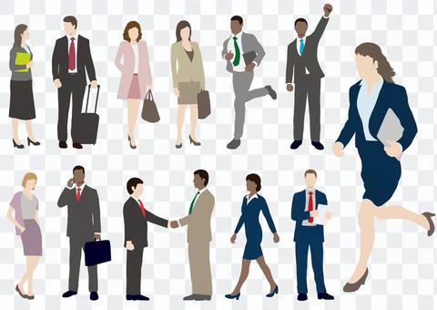 Business people illustration set Business people illustration set