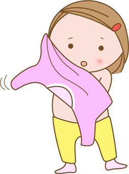 Children changing clothes Children changing clothes