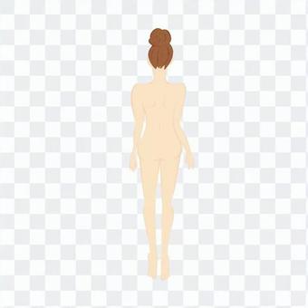 Female whole body (back) Female whole body (back)