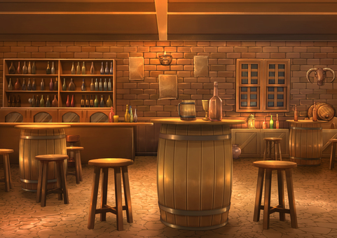 Tavern background illustration 02 Tavern background illustration 02