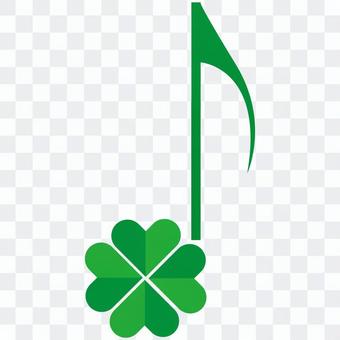 Cute clover eighth note Cute clover eighth note