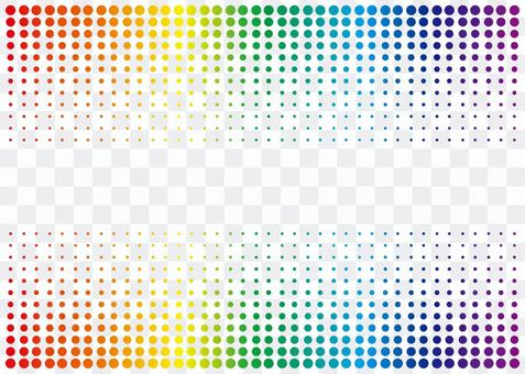 Rainbow color ☆ dot gradation frame ☆ wallpaper Rainbow color ☆ dot gradation frame ☆ wallpaper