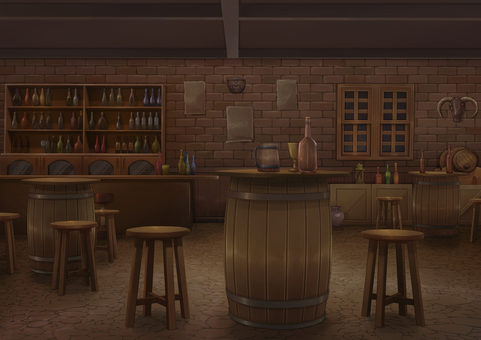 Tavern background illustration 03 Tavern background illustration 03