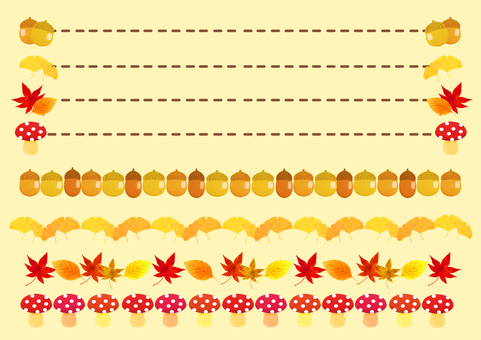 Autumn decoration line set Autumn decoration line set