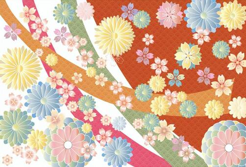 Japanese pattern frame Japanese pattern frame