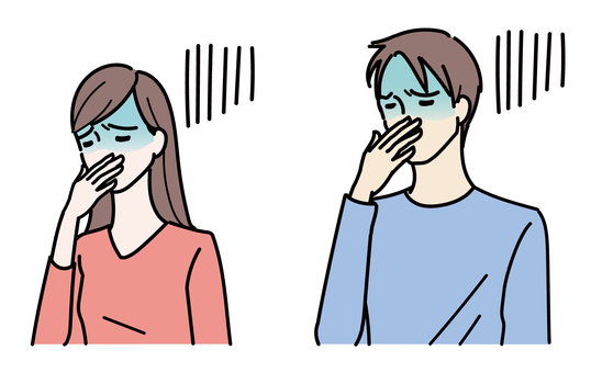 Women and men who feel sick Women and men who feel sick