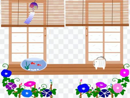 Japanese summer side and garden frame Japanese summer side and garden frame