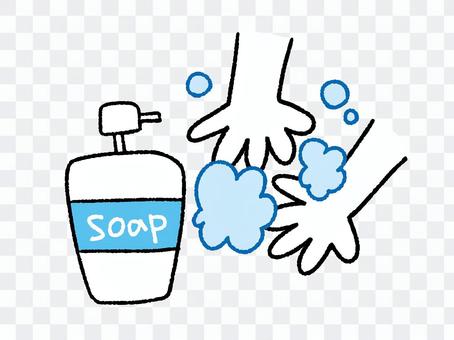 Hand wash illustration Hand wash illustration