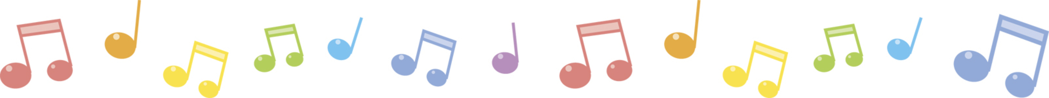 Musical note line - sideways short Musical note line - sideways short