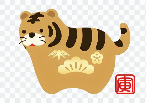 New Year's card material Tiger year mascot New Year's card material Tiger year mascot