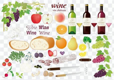 Wine and ingredients_various Wine and ingredients_various