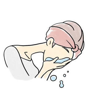 Adult girl profile to wash face Adult girl profile to wash face