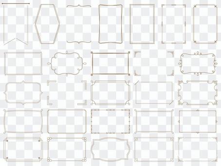 Assorted simple frames Assorted simple frames