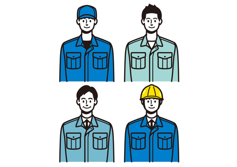 Men in work clothes Men in work clothes