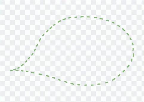 Balloon _ dotted line_ green Balloon _ dotted line_ green