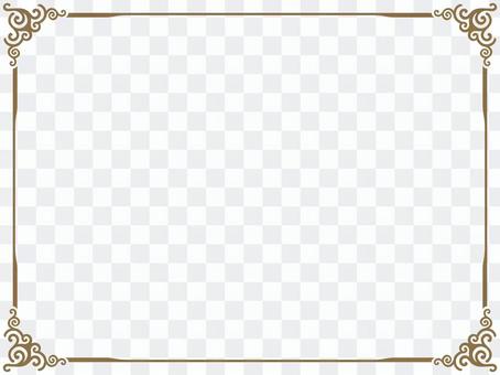 Frame with corner decoration Frame with corner decoration