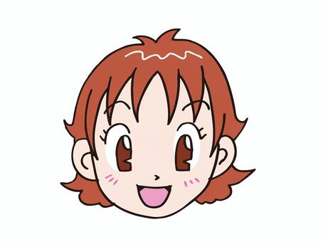 A woman with a smile A woman with a smile