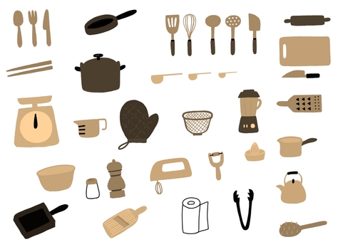 Kitchen tool sepia ver. Kitchen tool sepia ver.