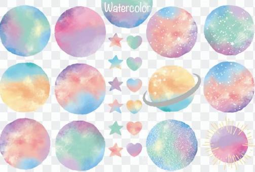 Watercolor star Watercolor star