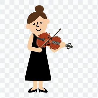 A woman playing an instrument A woman playing an instrument