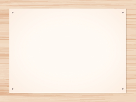 Wooden board with a sticker Wooden board with a sticker