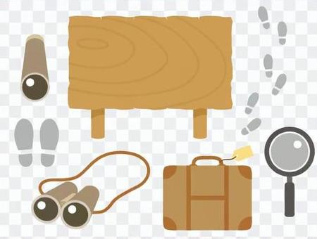 Tourist icon illustrations Tourist icon illustrations