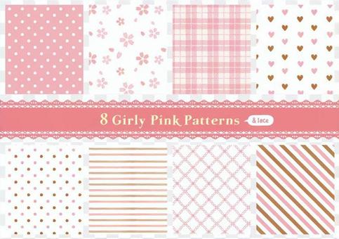 Girly pattern 01_pink Girly pattern 01_pink