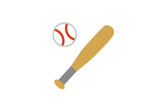 Baseball bat and ball without wire Baseball bat and ball without wire