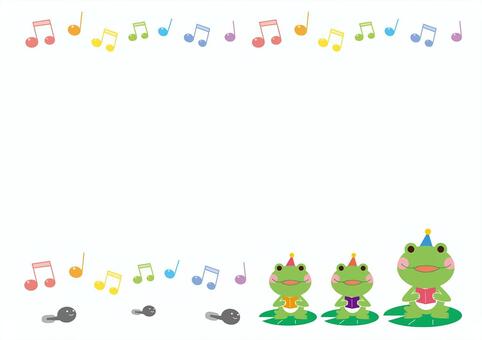 Frog notice frame Frog notice frame
