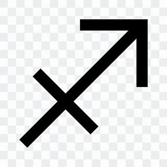 Sagittarius mark icon Sagittarius mark icon
