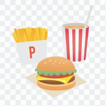 Hamburger set Hamburger set