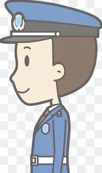 Security guard - Standing left side - Bust Security guard - Standing left side - Bust
