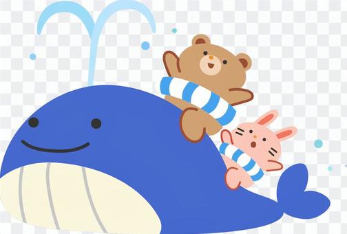 Fun whales, bears and rabbits Fun whales, bears and rabbits